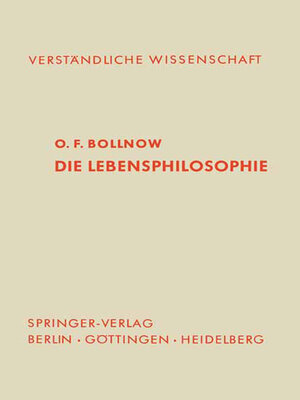 cover image of Die Lebensphilosophie